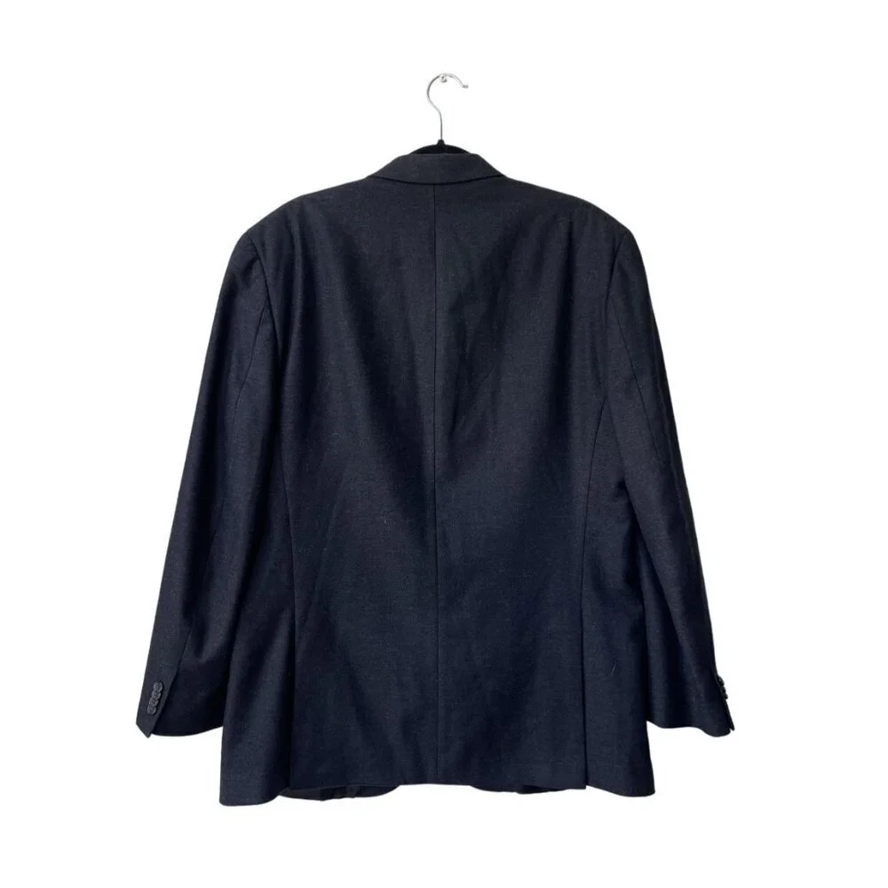 Michael Kors‎ Blazer Coat Jacket 44L Black Wool Cashmere Dressy Classic Suit